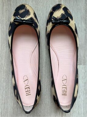 Valentino RED - Tan/Black Leopard - Ballet Flats - size 37
